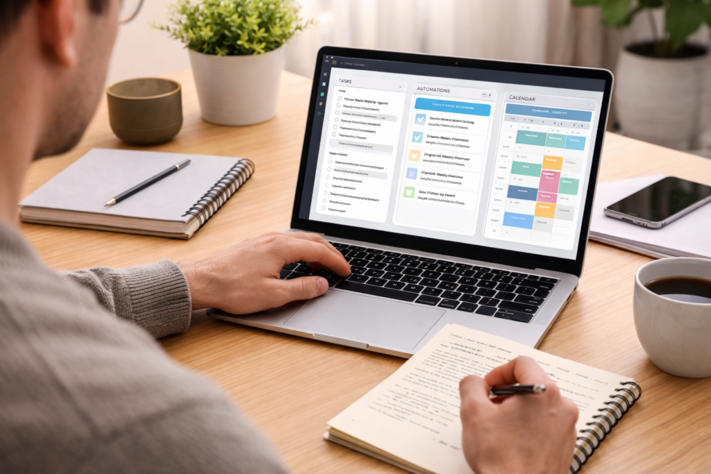 como usar agentes de ia no dia a dia em ambiente de trabalho organizado