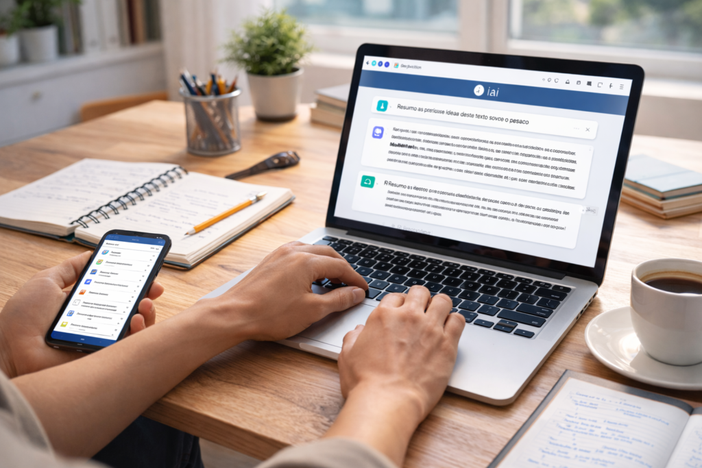 como usar ia para estudar melhor em rotina de estudos organizada