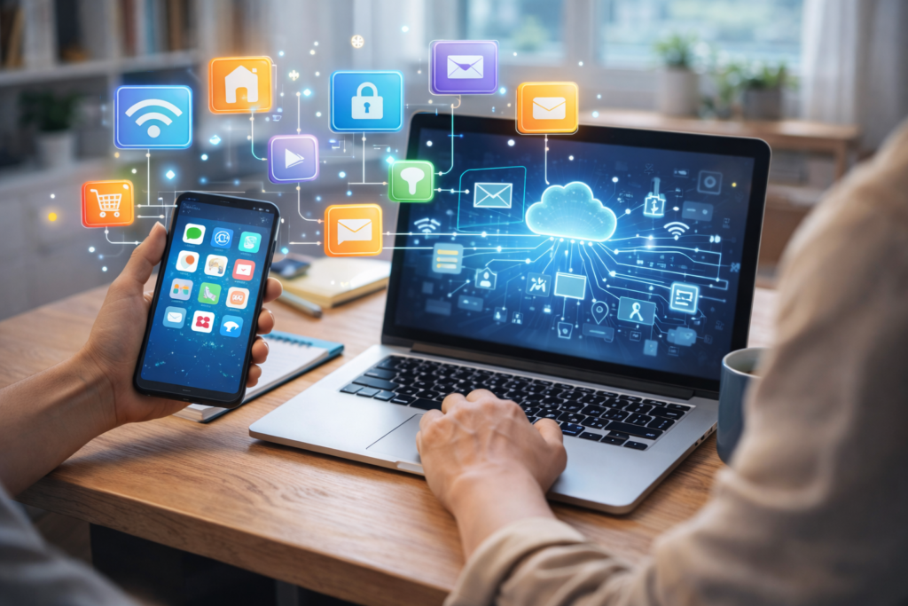 o que é tecnologia digital no dia a dia com celular e notebook