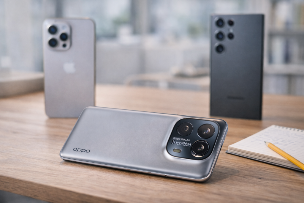 oppo find x9 pro comparativo com celulares top de linha