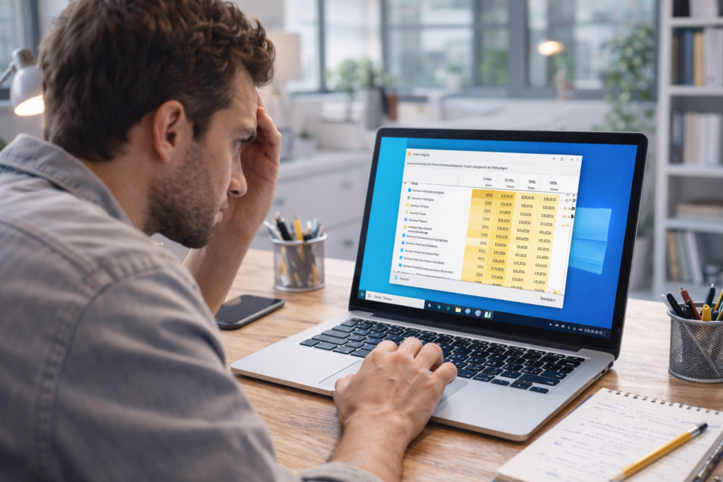 windows muito lento do nada em notebook com gerenciador de tarefas aberto
